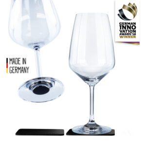 Magnet-Kristallglas Set silwy Bordeaux Wein 650 ml