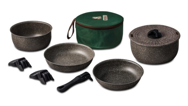 Kochset BEAVER BRAND ROCKZA20-EVO Farbe stone grey