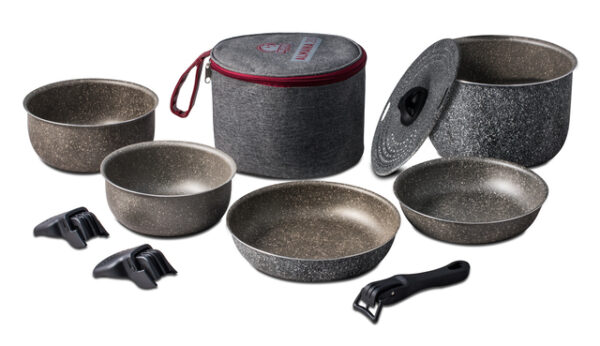 Kochset BEAVER BRAND ALMANA20-EVO Farbe stone grey