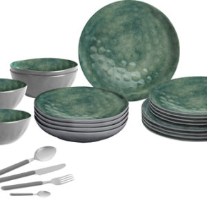 Geschirrset BRUNNER Venetian All Inclusive VIP 40-tlg. Farbe sea green