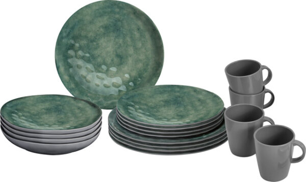 Geschirrset BRUNNER Venetian 16-tlg. Farbe sea green