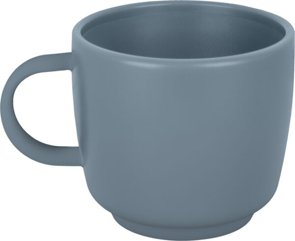Henkelbecher BRUNNER Cappuccino Dolomit Farbe blau