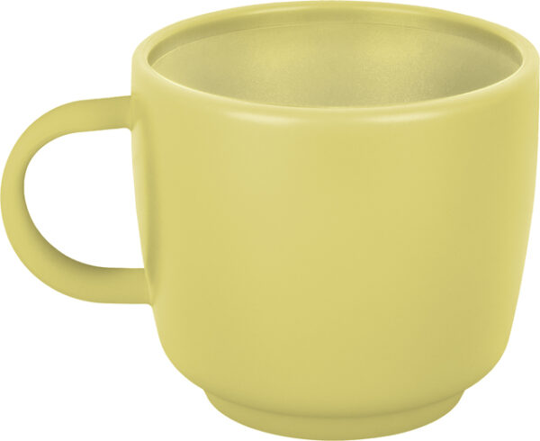 Henkelbecher BRUNNER Cappuccino Dolomit Farbe gelb