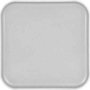 Essteller BRUNNER eckig Dolomit 25 x 25 cm Farbe weiß