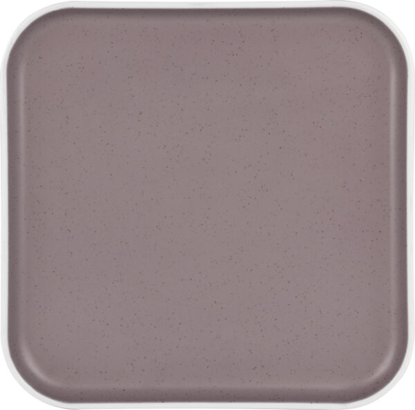 Essteller BRUNNER eckig Dolomit 25 x 25 cm Farbe rosé