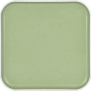 Essteller BRUNNER eckig Dolomit 25 x 25 cm Farbe grün