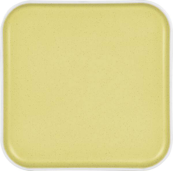 Essteller BRUNNER eckig Dolomit 25 x 25 cm Farbe gelb