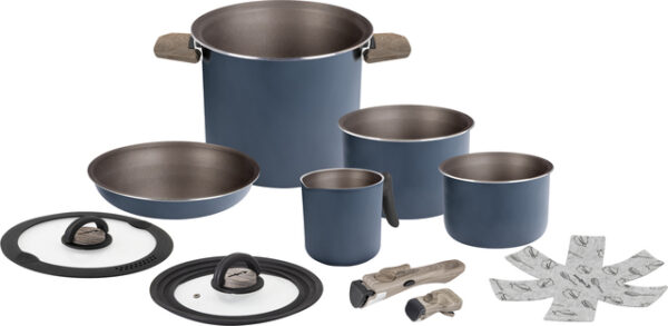 Topfset BRUNNER Torralta Durchm. 22 cm Farbe blau