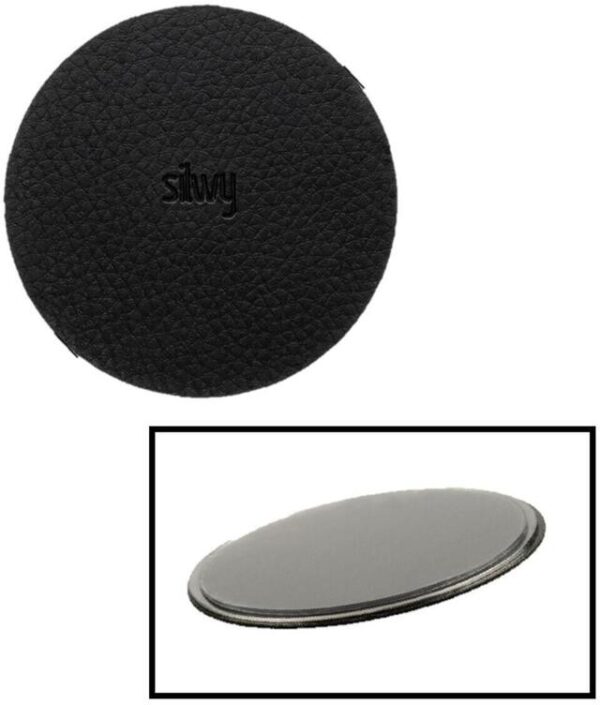 Metall-Pad silwy Superstrong 8 cm Durchm., Farbe schwarz