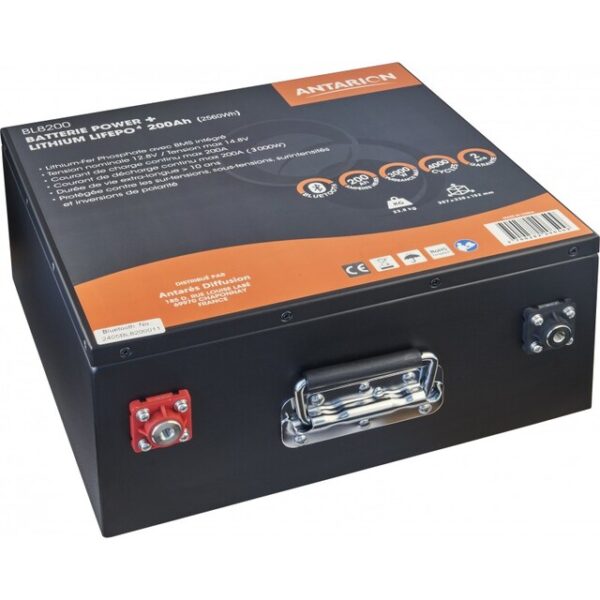 Lithiumbatterie ANTARION Power 200 Ah mit Bluetooth Slim Format
