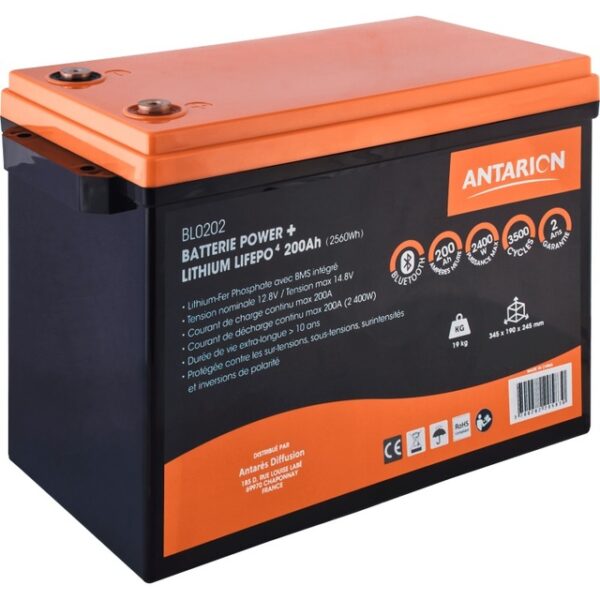 Lithiumbatterie ANTARION Power 200 Ah mit Bluetooth