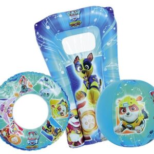 Strand Set Paw Patrol bestehend aus: Wasserball, Schwimmring uund Luftmatratze