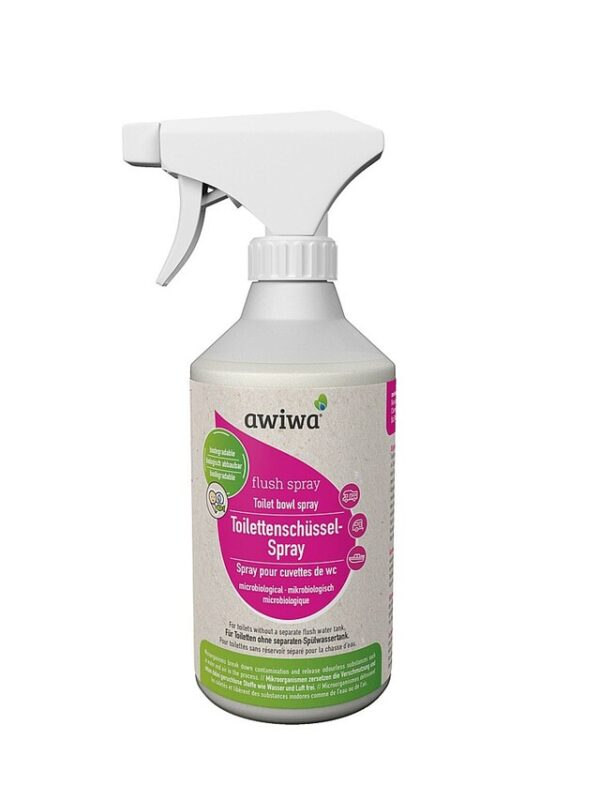 Toilettenschüssel-Spray awiwa flush spray Inhalt 0,5 l mikrobiologisch