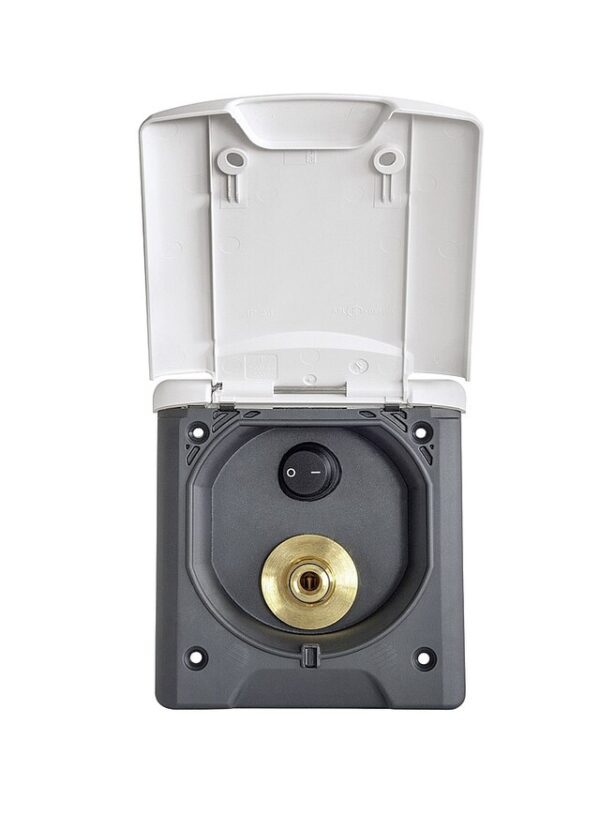 Wassersteckdose ABL _Außendusche_ 13, Farbe: reinweiß _RAL 9010_ – Bild 2