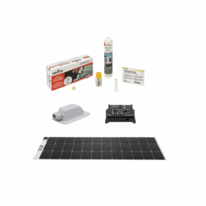PWM Regler Set Moscatelli Solarmodul S 120 inkl. Regler RE 104 , Dachdurchführung und Klebeset
