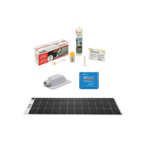 MPPT Regler Set Moscatelli Solarmodul S 120 inkl. Regler, Dachdurchführung und Klebeset 50 x 136 x 2 cm