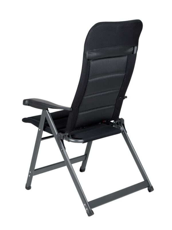 Air Deluxe Campingstuhl CRESPO ohne Kopfpolster 67 x 119 x 77 cm Farbe schwarz – Bild 4