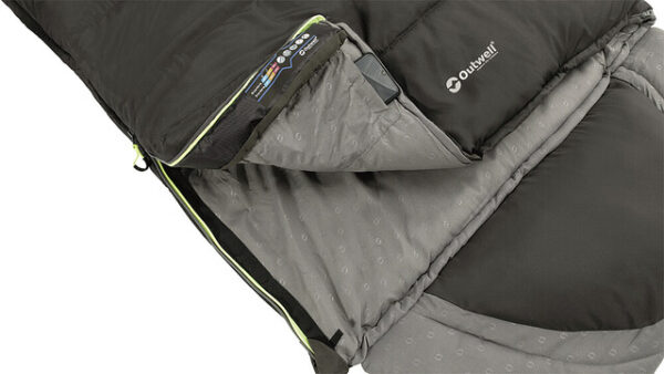 Schlafsack Outwell Contour links, Farbe midnight black – Bild 5