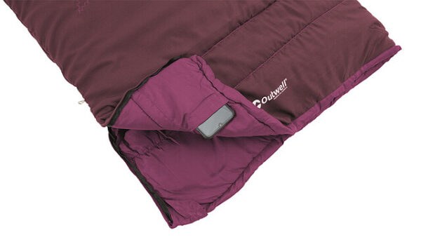 Schlafsack Outwell Champ Kids Farbe deep red – Bild 5