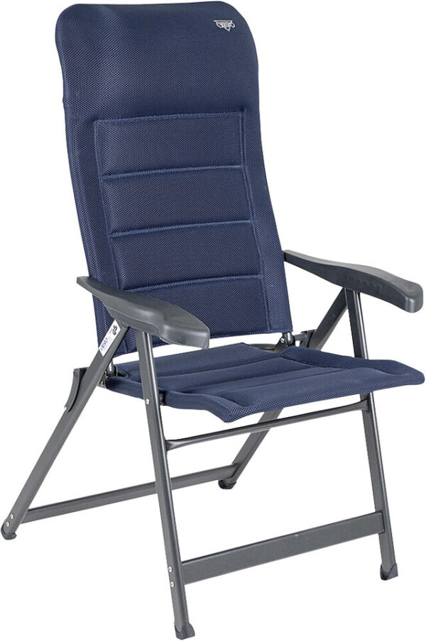 Air Deluxe Campingstuhl CRESPO ohne Kopfpolster 67 x 119 x 77 cm Farbe blau – Bild 2