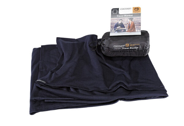 Reisedecke cocoon Farbe graphite blue – Bild 2