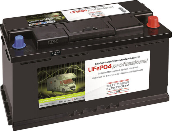 Bord-Versorgungsbatterie BUETTNER ELEKTRONIK Li - Ionen 105 AH