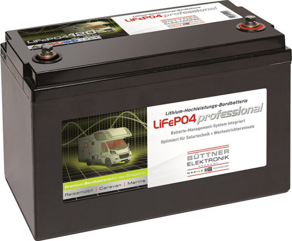 Bord-Versorgungsbatterie BUETTNER ELEKTRONIK Li-Ionen 120 AH