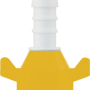 Aufschraubtülle LILIE gerade  12 mm Trinkwassersystem WeißGelb®