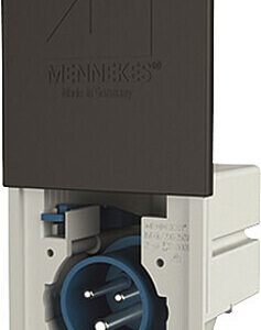 Einbaustecker MENNEKES CaraCONTACT 16 A ,3p6h, 230 V, IP44 Farbe: schwarz