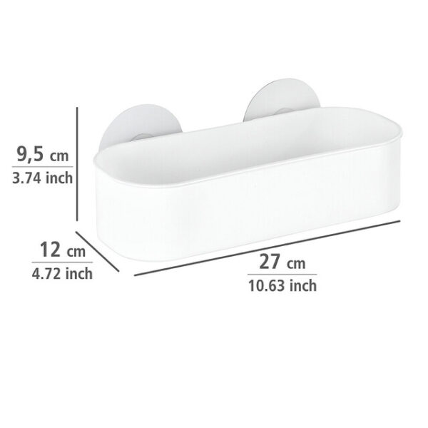 Wandablage länglich WENKO Static-Loc® Osimo Farbe: weiß – Bild 2