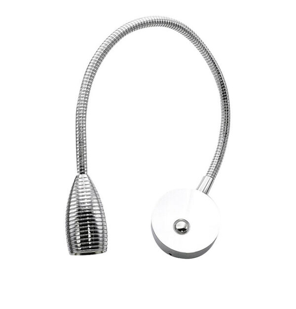 LED Leseleuchte Jamara-LED flexibel mit Touch-Dimmer 12V 1W 4000k Farbe: silber