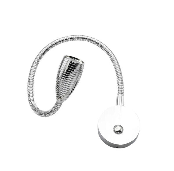 LED Leseleuchte Jamara-LED flexibel mit Touch-Dimmer 12V 1W 4000k Farbe: silber – Bild 2