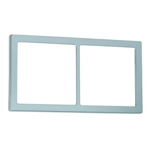 Abdeckrahmen Farbe silber 2-fach lose