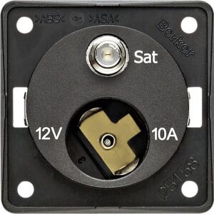 Steckdose Berker 12 V + SAT anthrazit --- lose ---
