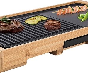 Tischgrill TRISTAR Bambus Grillplatte XL 58 x 30 x 65 cm
