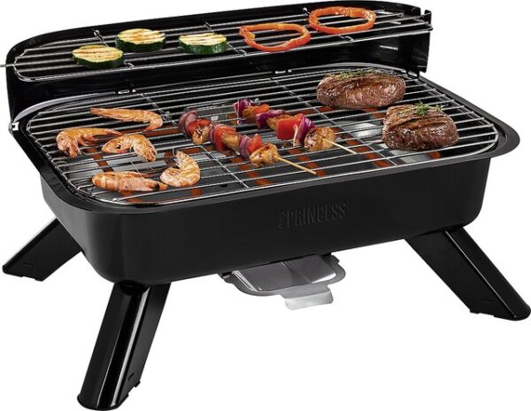 Hybridgrill Princess Elektro- und Holzkohlegrill 2000 W – Bild 3