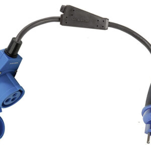 CEE-Adapterleitung Weingärtner Schweiz - SEV Typ 13, 10A/250V CEE Winkel 3-polig. 16A 1,5 m, Farbe schwarz