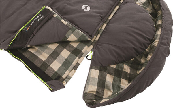 Schlafsack Outwell Camper L Farbe grey – Bild 5