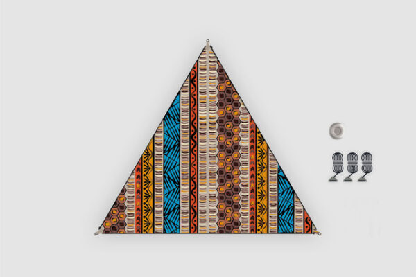 Sonnensegel BENT TC Zip-Canvas Single, Afrika Design Afrika Druck