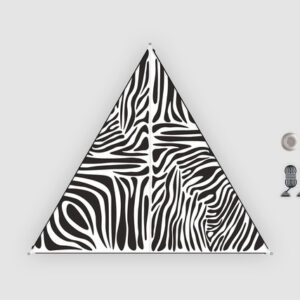 Sonnensegel BENT TC Zip-Canvas Single, Afrika Design Zebra Druck