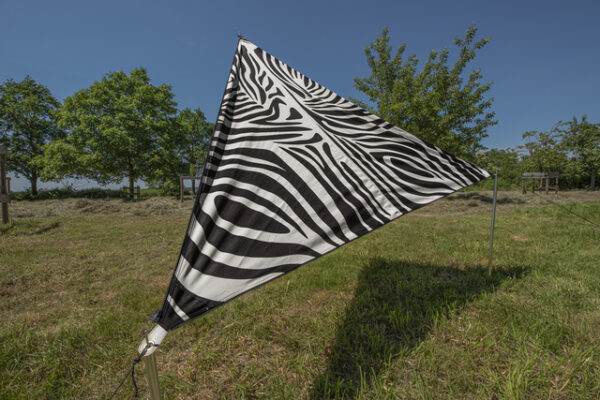Sonnensegel BENT TC Zip-Canvas Single, Afrika Design Zebra Druck – Bild 6