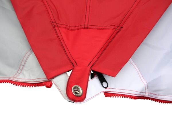 Sonnensegel BENT Zip-Protect Canvas Single Farbe rot – Bild 2