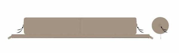 Kissenrolle BENT Zip-XL Lounger Farbe ocker