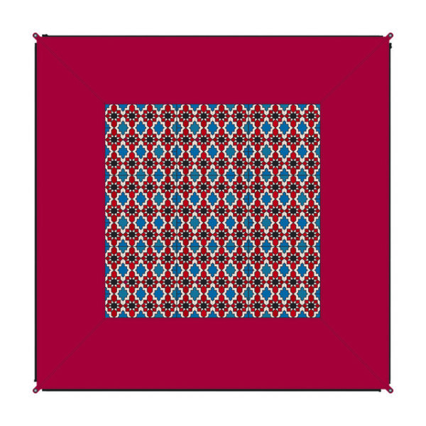 Teppich BENT Zip-Carpet Farbe orient rot