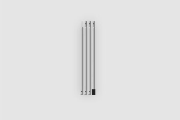 Aufstellstange BENT Alu, 180 cm x 22 mm – Bild 2