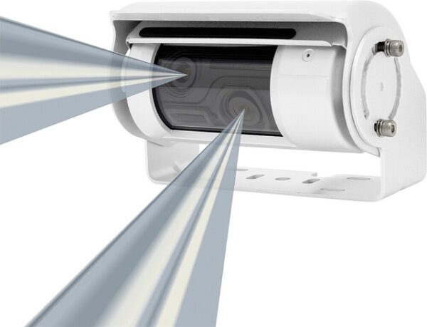 Doppel-Rückfahrkamera CARGUARD für Monitore mit 2 Eingängen Farbe weiß – Bild 4