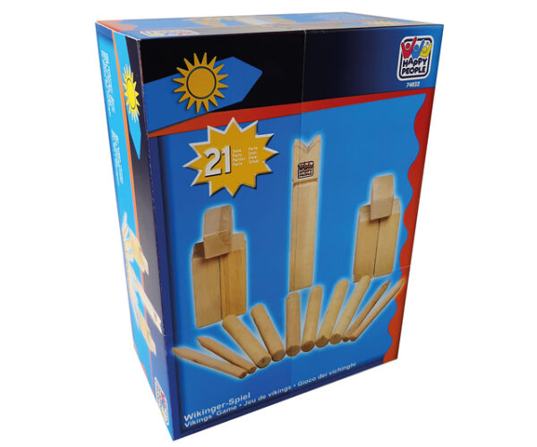 Wikinger-Spiel HAPPY PEOPLE Junior, 21-teilig aus Holz – Bild 2