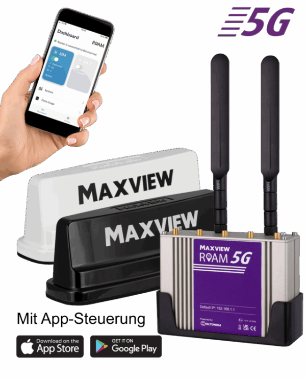 Antenne MAXVIEW Roam 5G Campervan 4x4 LTE/WiFi Farbe schwarz