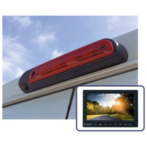 Rückfahrvideosystem Caratec CSV7010B inkl. 7 Zoll Monitor und Kamera für 3. Bremsleuchte