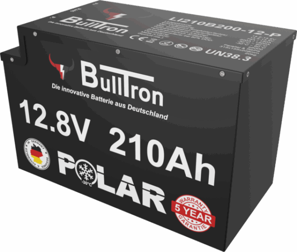 Batterie BullTron Polar 210 Ah LiFePO4 12,8 V Akku mit Smart BMS, Bluetooth App, aktiver Balancer und Heizung – Bild 3